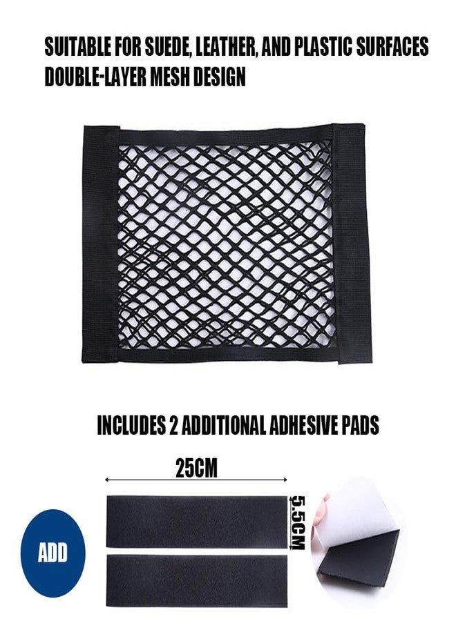 MIXNEX No-Drill Trash Bag Holder - Wall-Mounted Storage Organizer with Adhesive Back - Hanging Mesh Net for Plastic Bags, Grocery Sacks & Recycling (25x40cm) - Space-Saving Kitchen/Bathroom Solution - Image 3